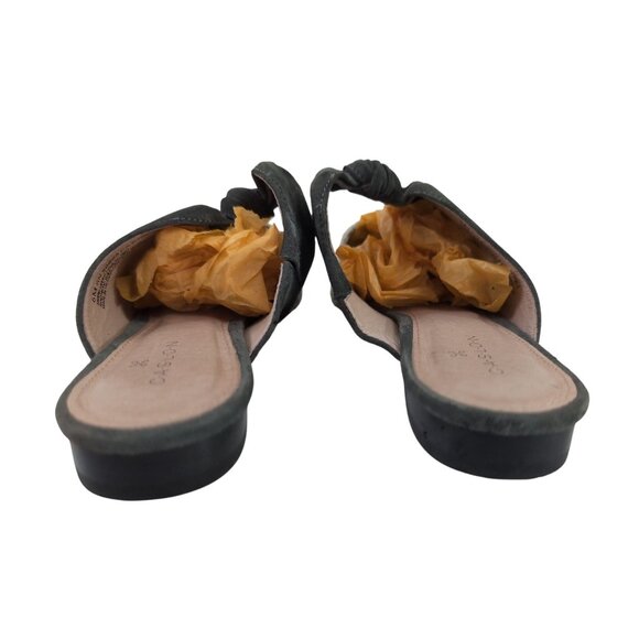 Caslon Mules Womens 6 Grey Leopard Print Slip On Career Casual Preppy Polished - Picture 5 of 9